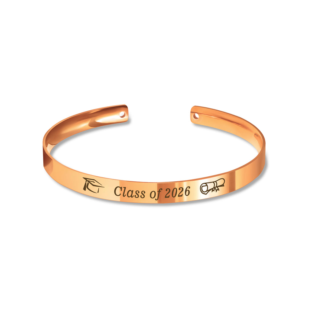 Motivational Graduation Cuff Bangle