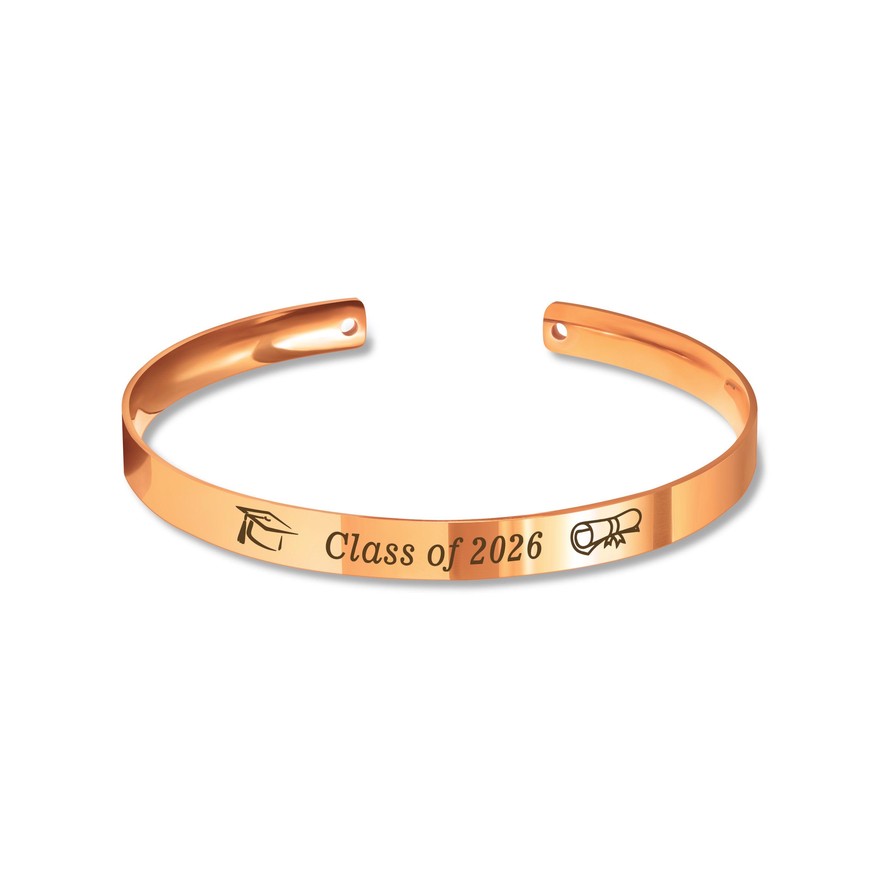 Personalized Graduation Cuff Bracelet – Class of Custom Engraved ...