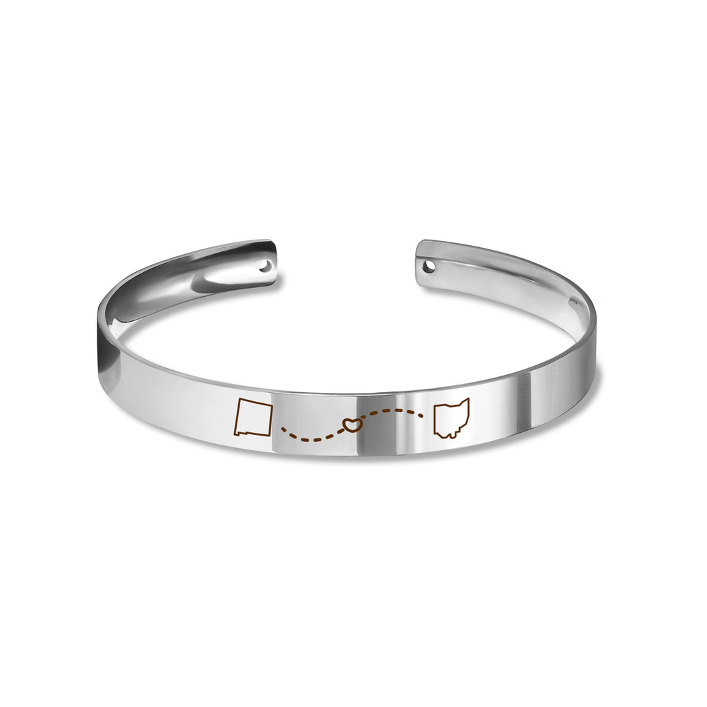 Long Distance 8mm Cuff Bangle
