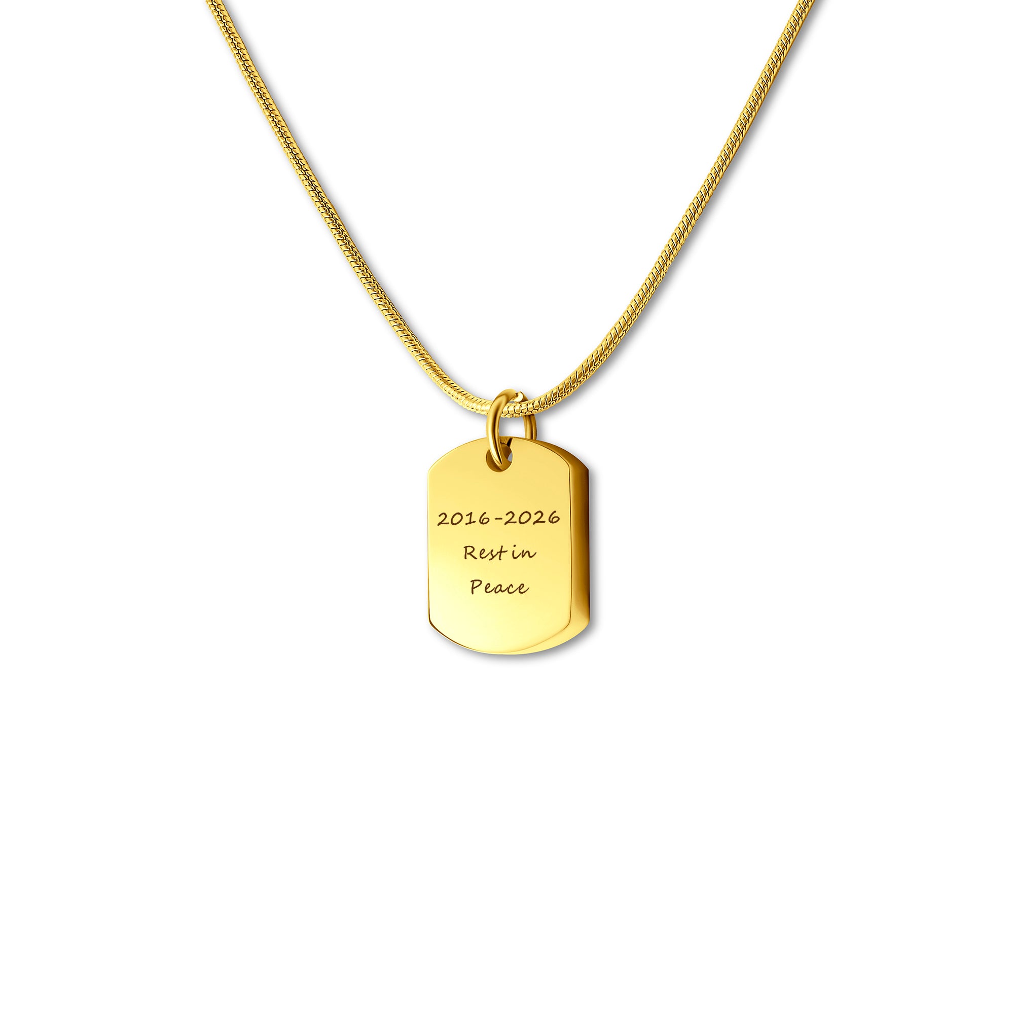 Dog Tag Memorial Urn Ashes Holder Necklace | Stainless Steel – Anavia ...
