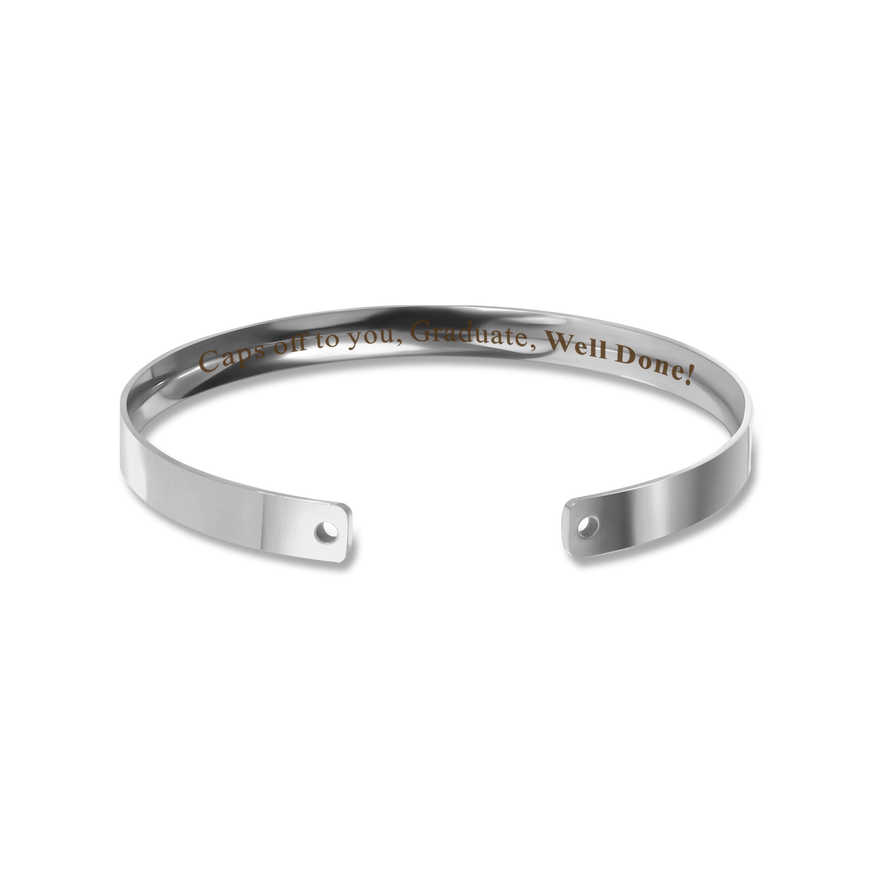 Motivational Graduation Cuff Bangle