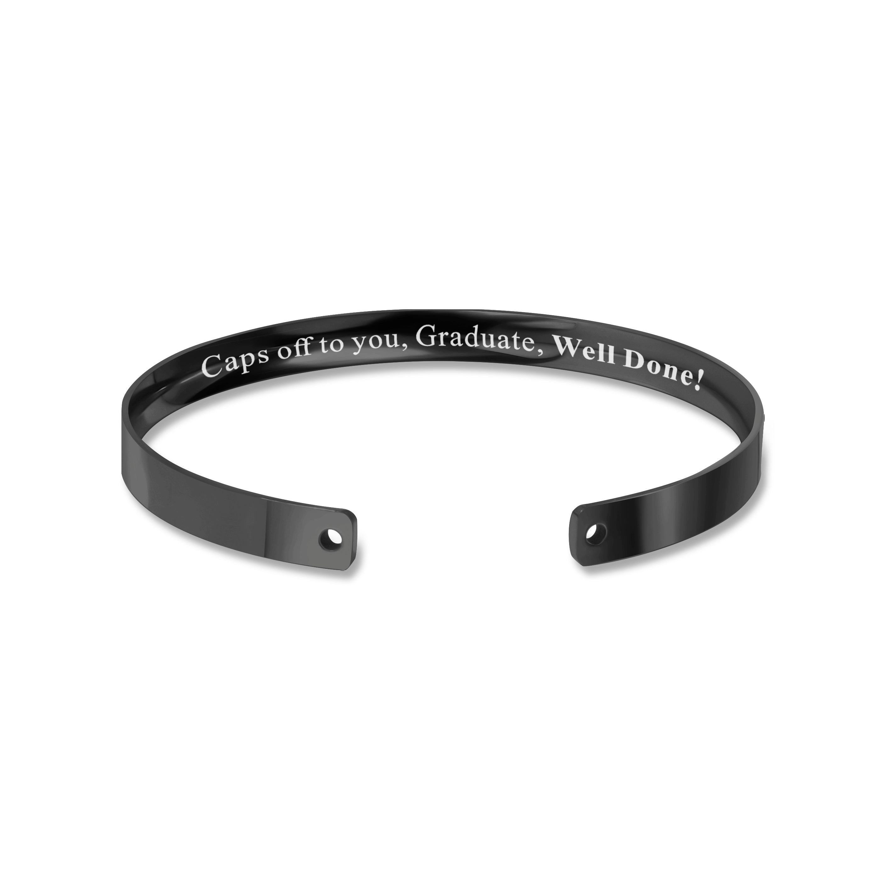 Motivational Graduation Cuff Bangle