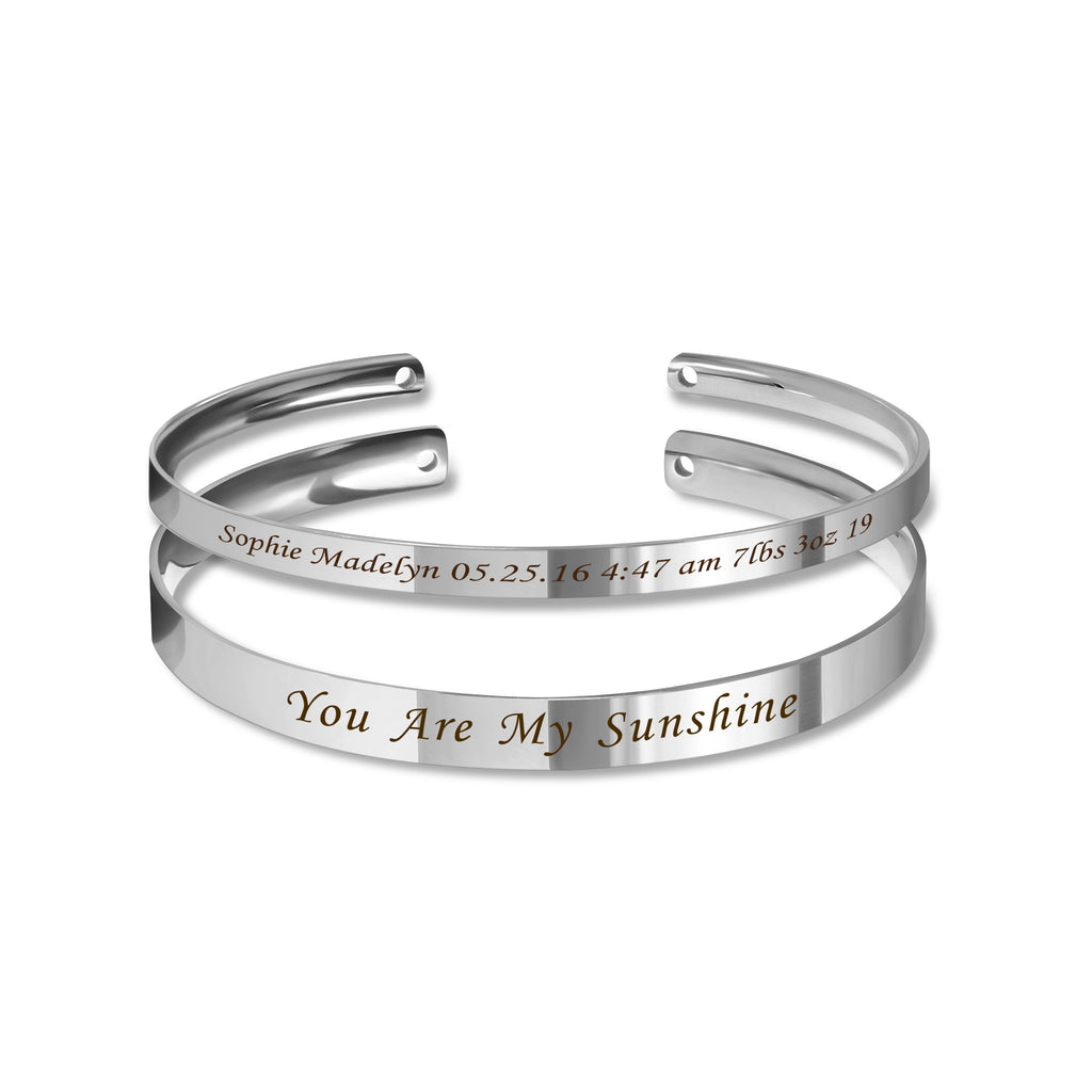 Custom Matching Cuff Bangle Set