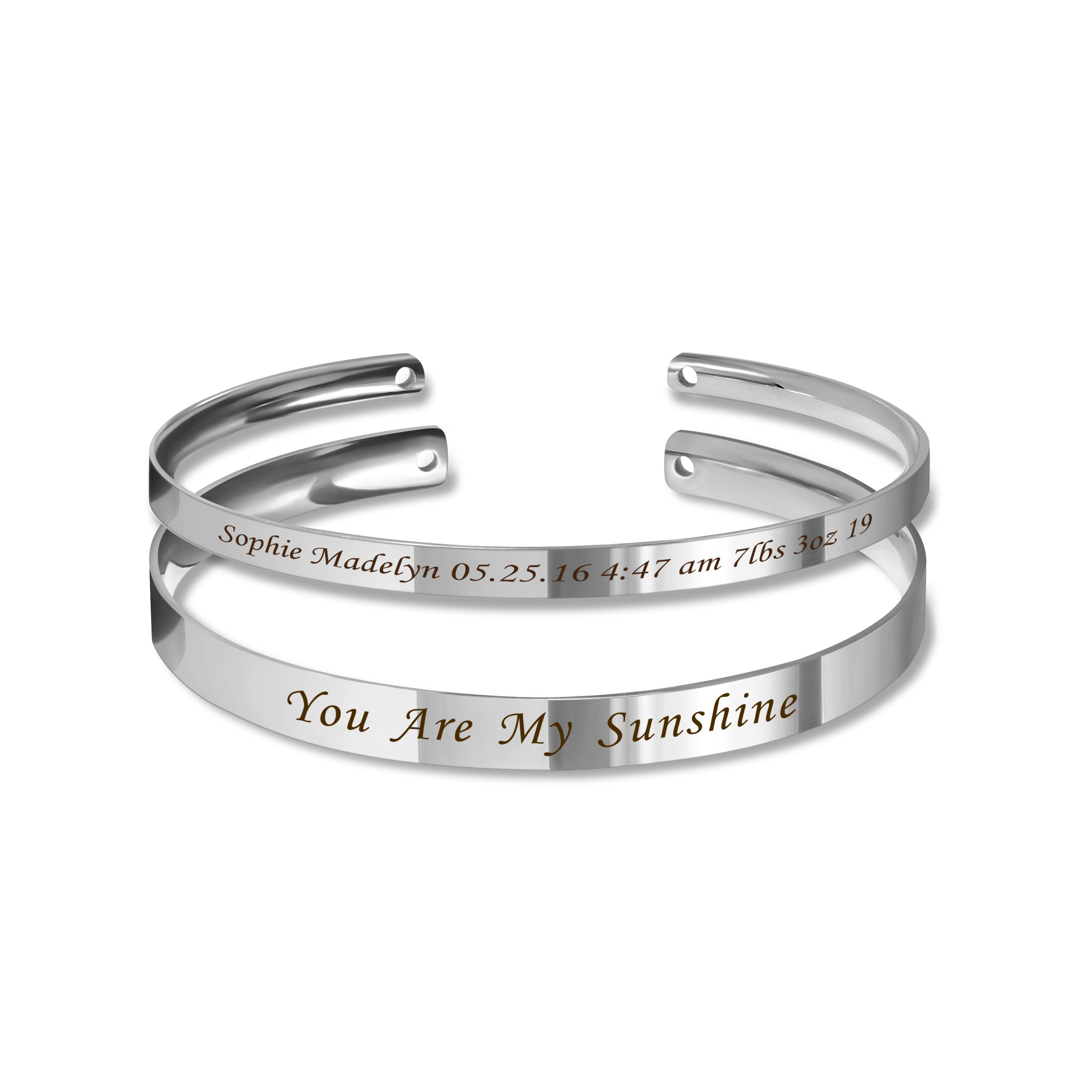 Custom Matching Cuff Bangle Set
