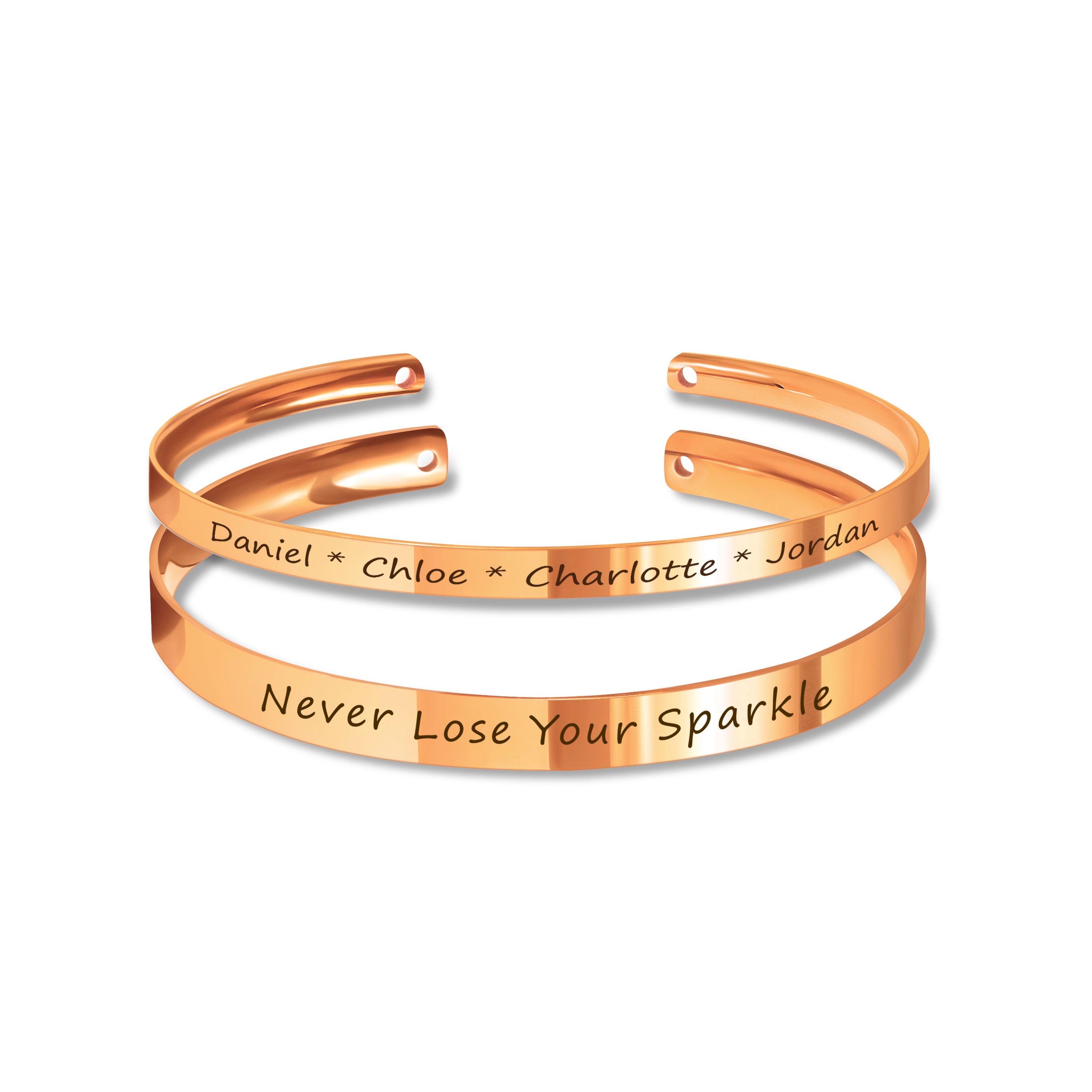 Custom Matching Cuff Bangle Set