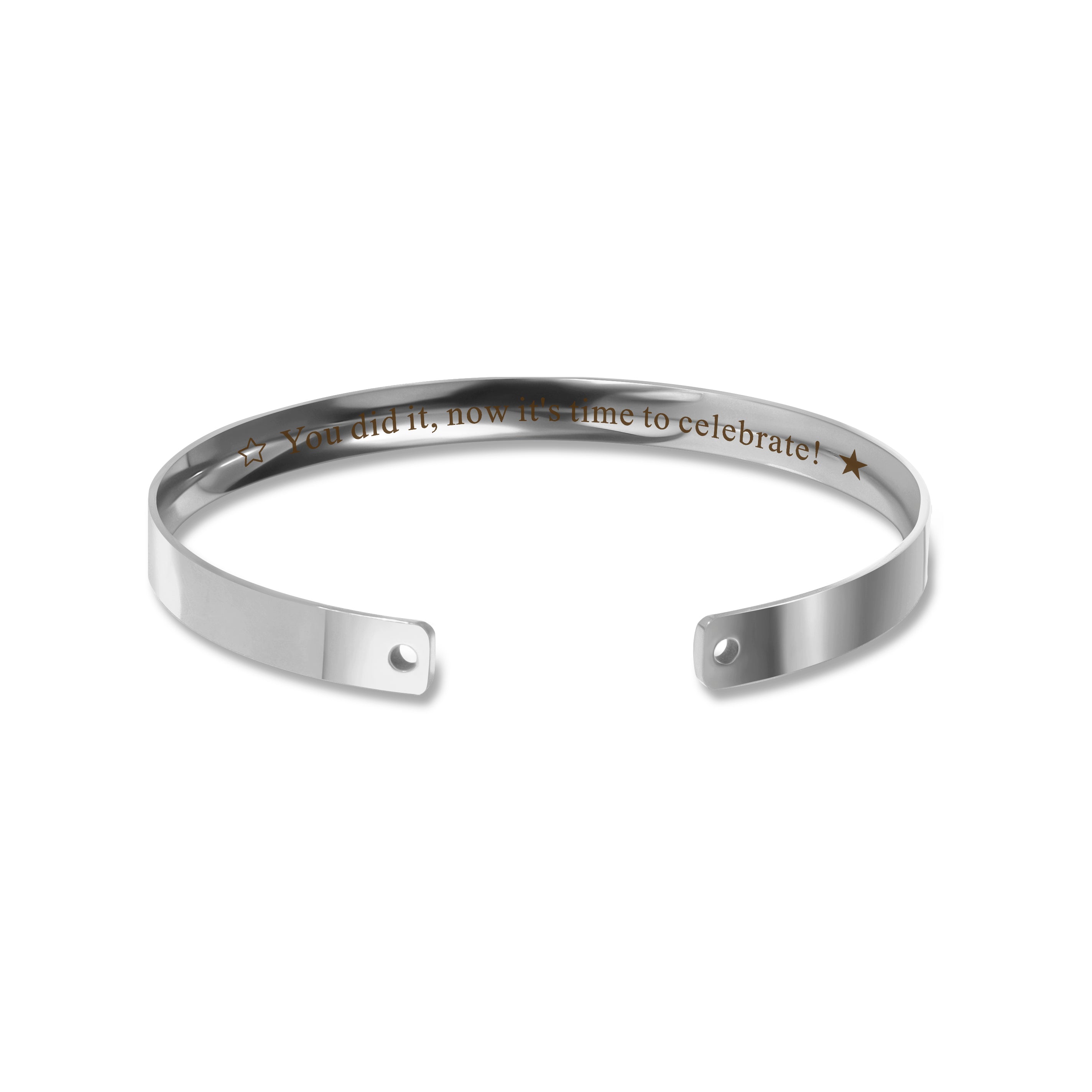 Motivational Graduation Cuff Bangle