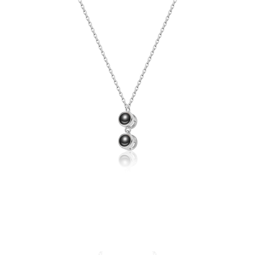 Round Multi-Photo Projection Pet Memorial Necklace