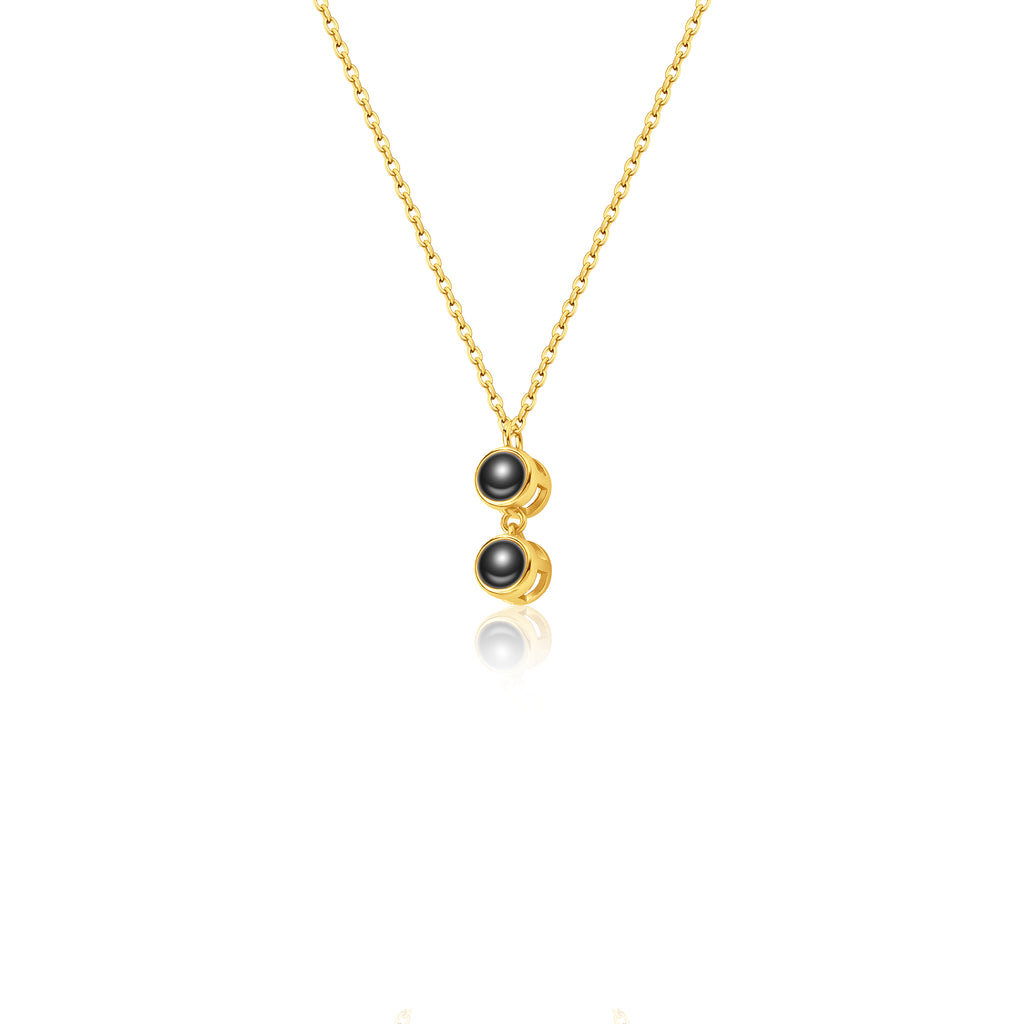 Round Multi-Photo Projection Necklace