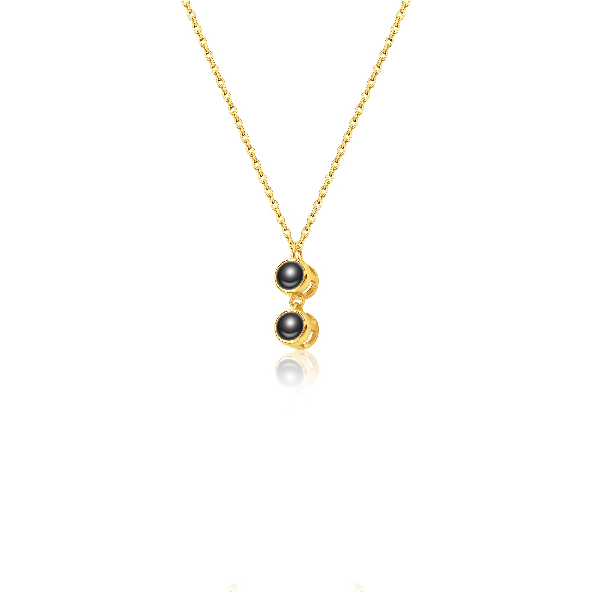 Round Multi-Photo Projection Necklace