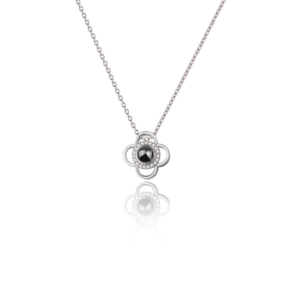Clover Photo Projection Necklace