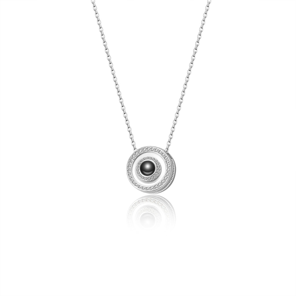 Round Photo Projection Necklace