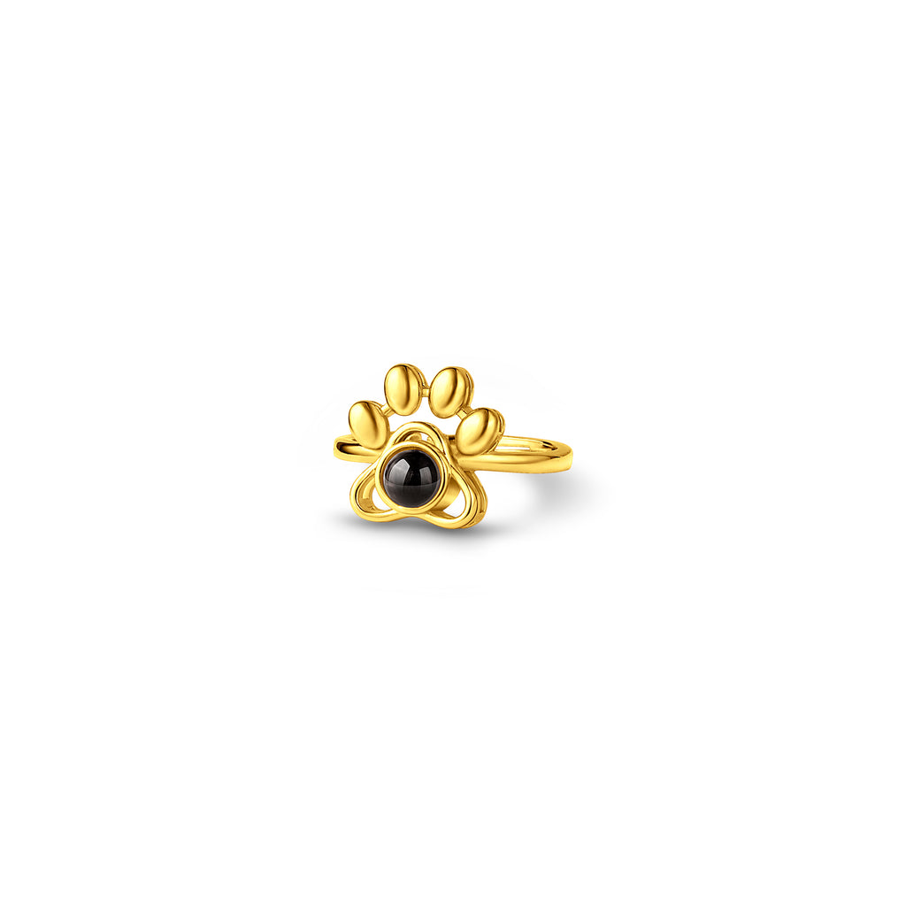 Paw Print Photo Photo Projection Ring