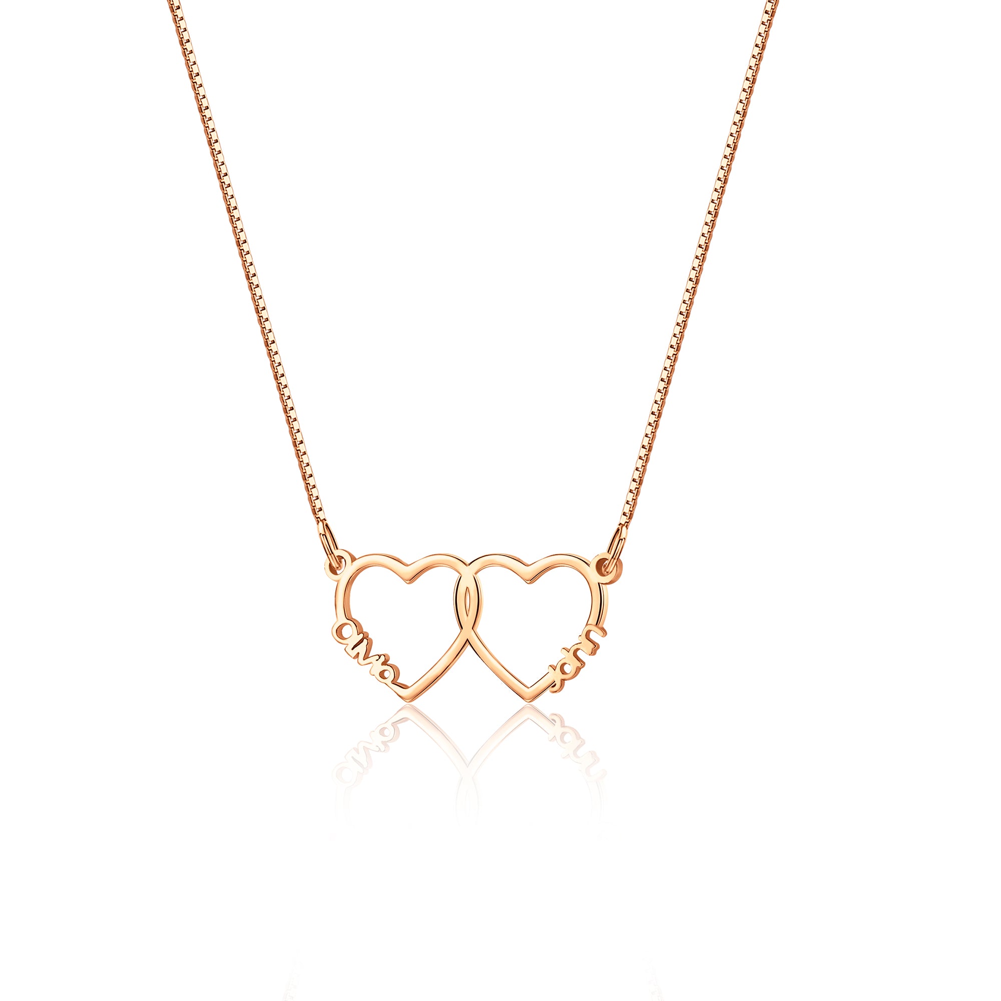 Custom Multi-Name Heart Necklaace