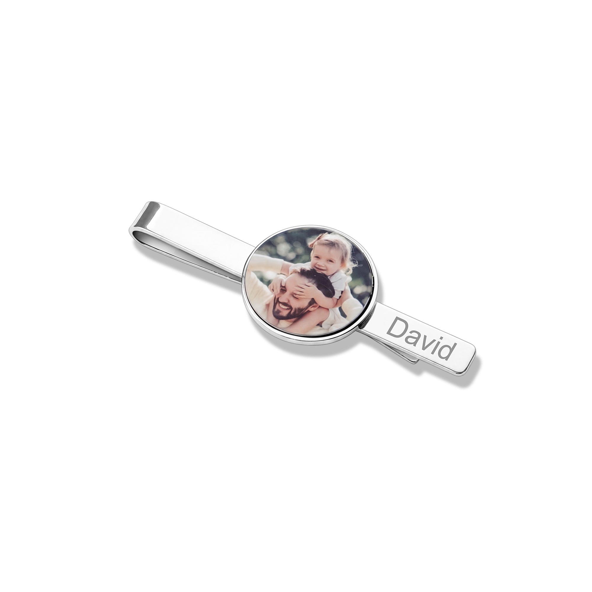 Custom Wedding Photo Tie Clip