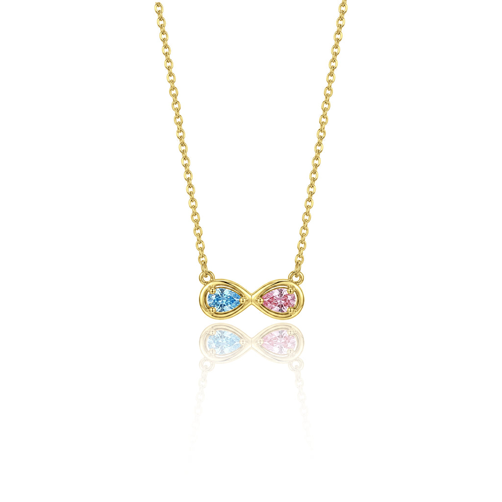 Birthstone Infinity Necklace