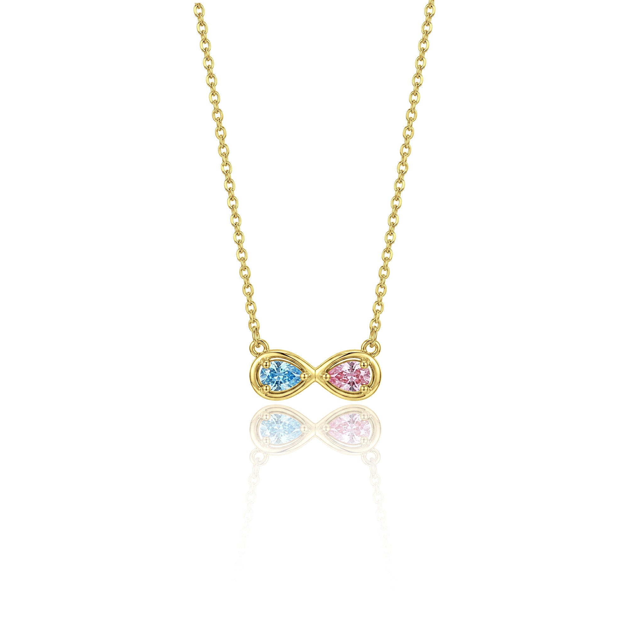 Birthstone Infinity Necklace
