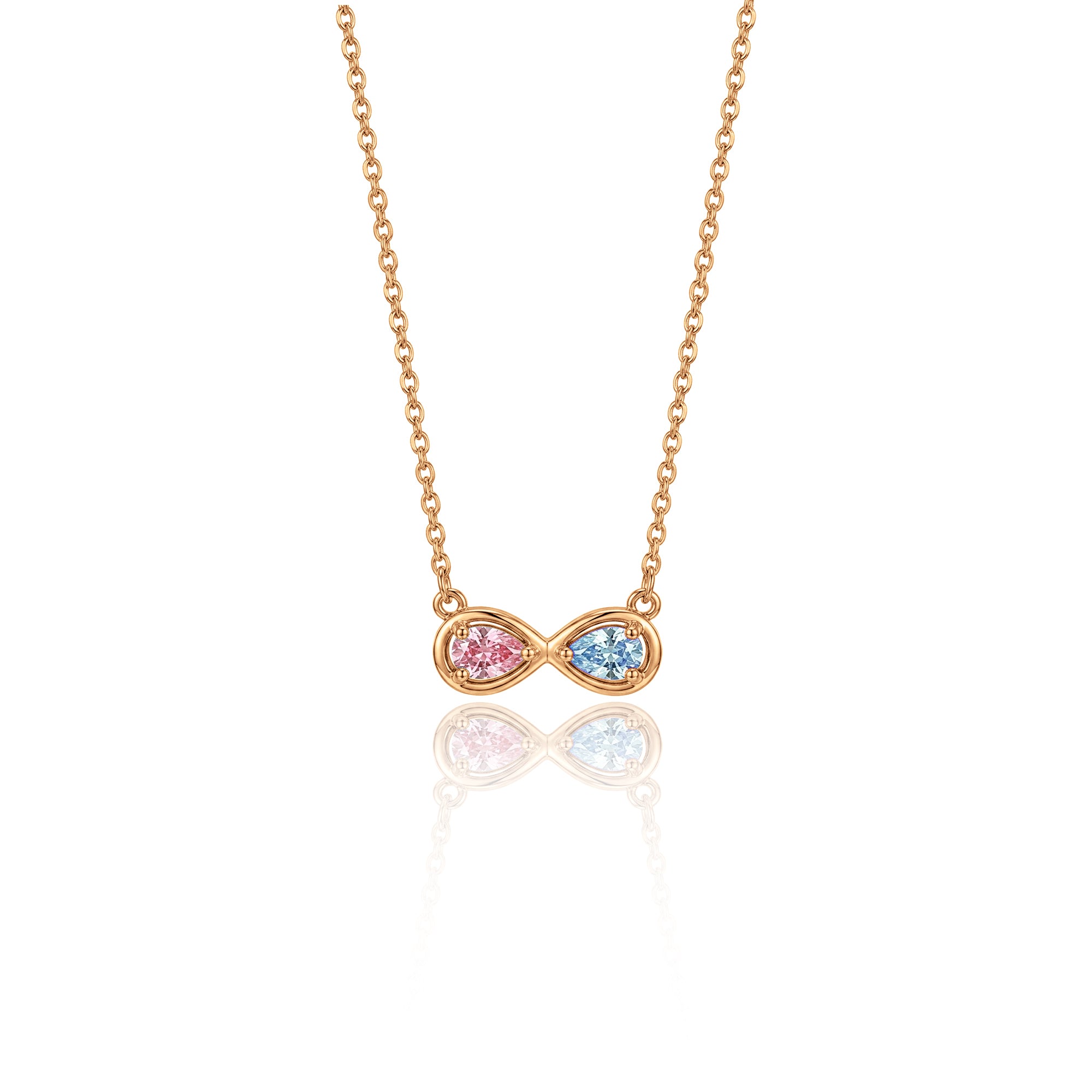 Birthstone Infinity Necklace