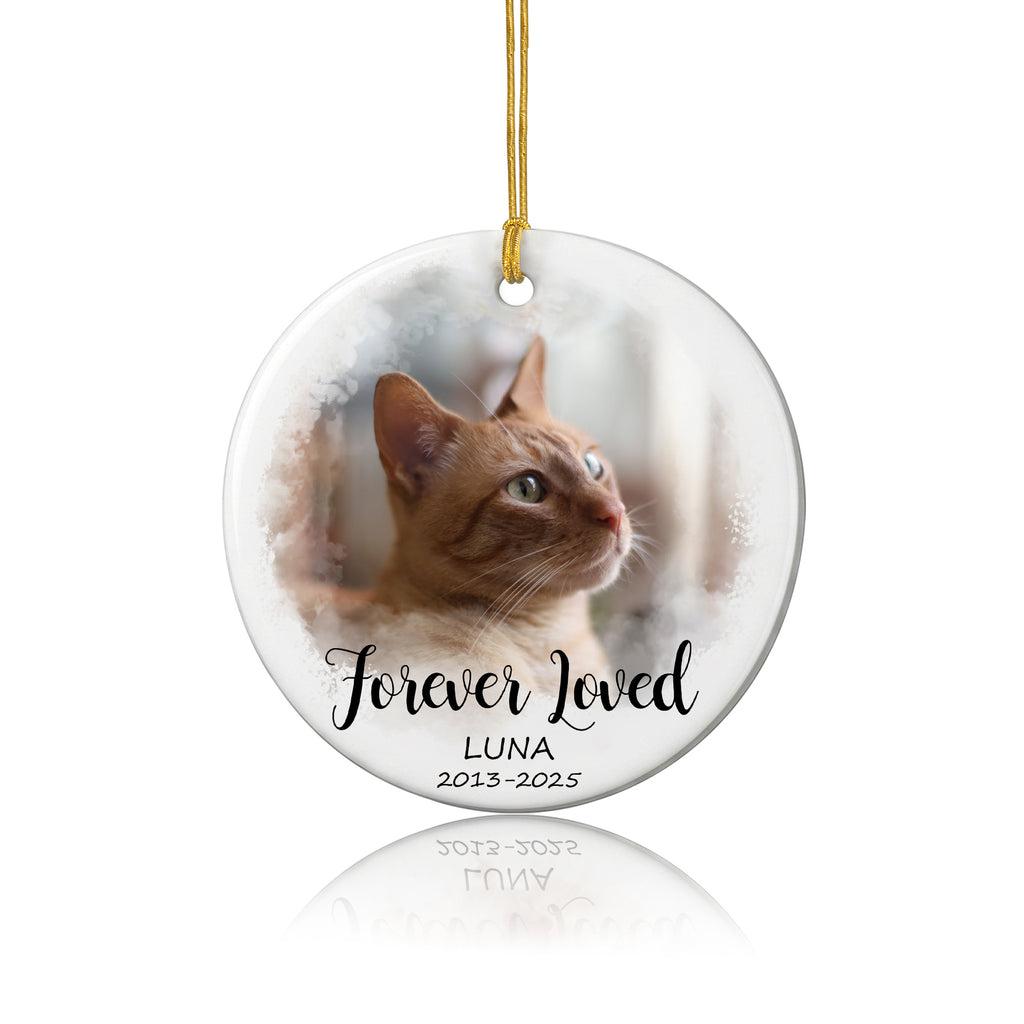 Custom Pet Photo Memorial Ornament