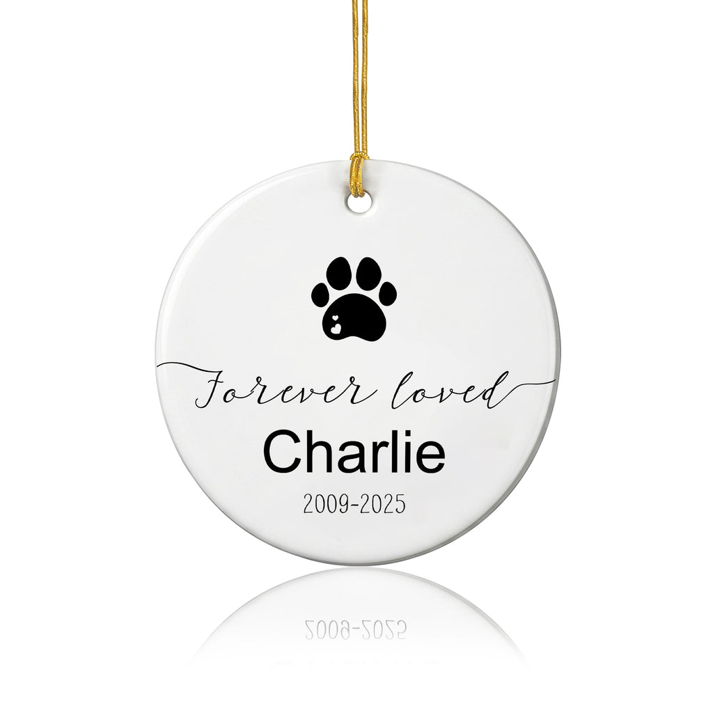 Custom Pet Photo Memorial Ornament