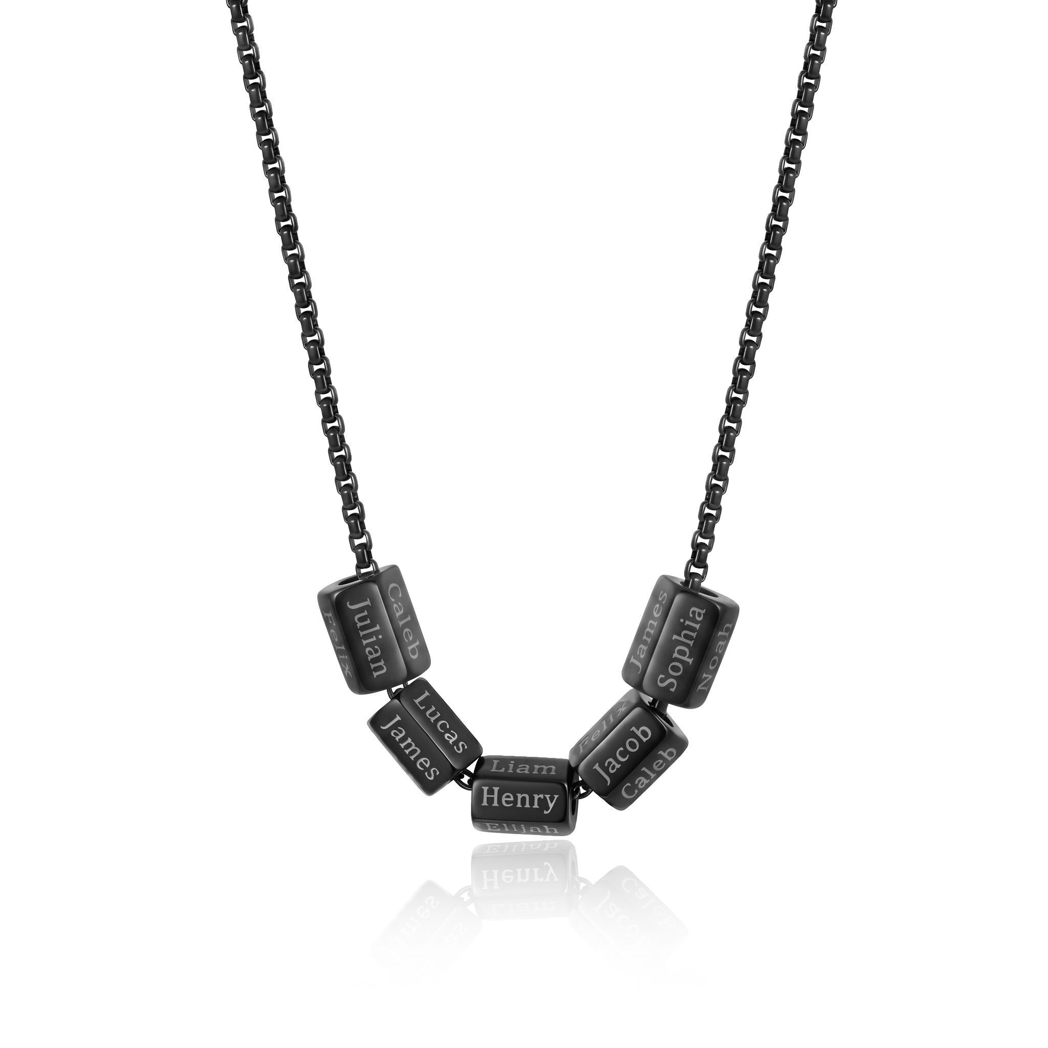 Personalized Names Hexagonal Necklace