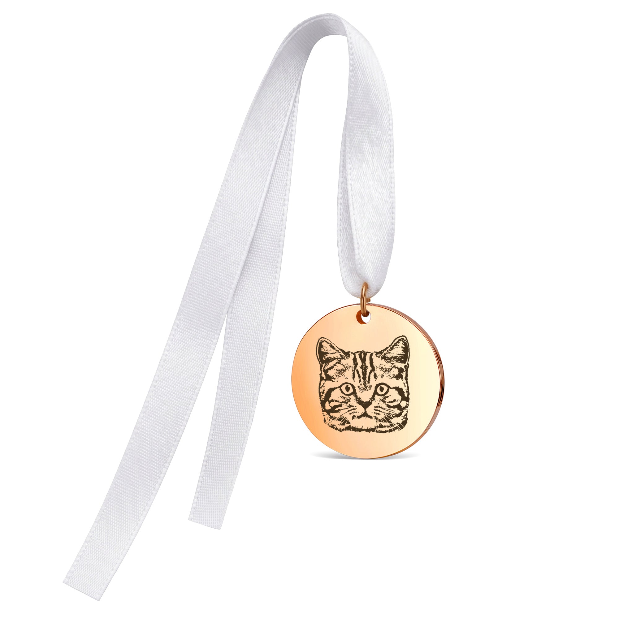 Round Pet Portrait Wedding Bouquet Charm