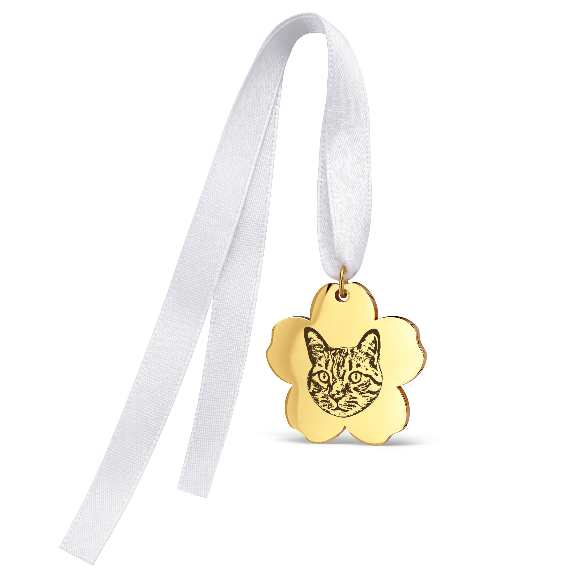 Cherry Blossom Pet Portrait Wedding Bouquet Charm