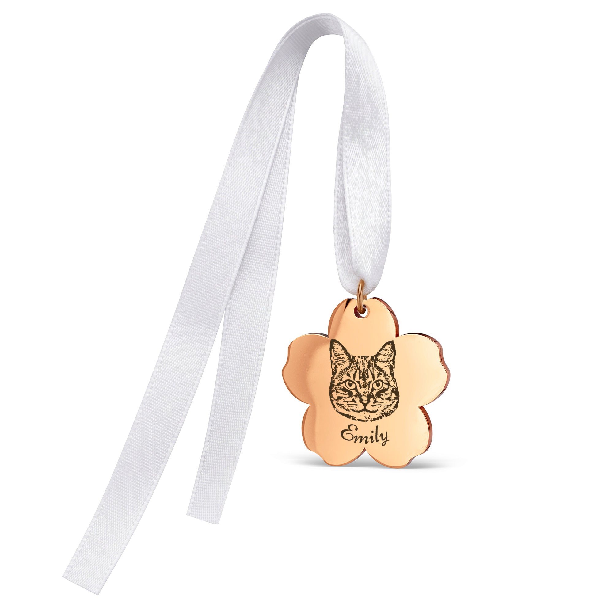 Cherry Blossom Pet Portrait Wedding Bouquet Charm