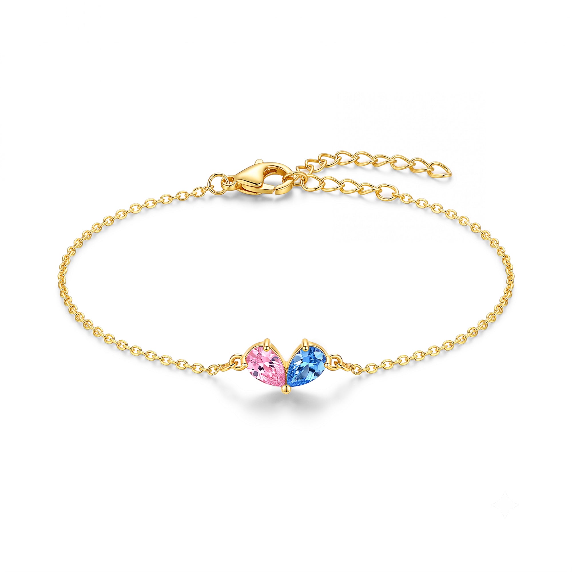 Birthstone Heart Bracelet
