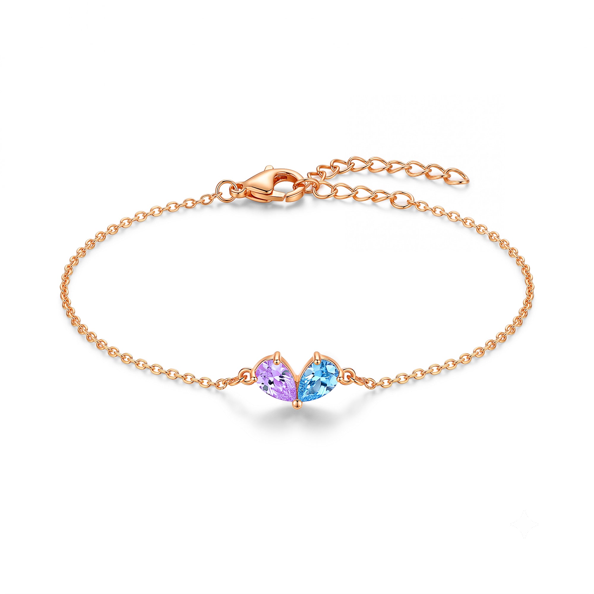 Birthstone Heart Bracelet