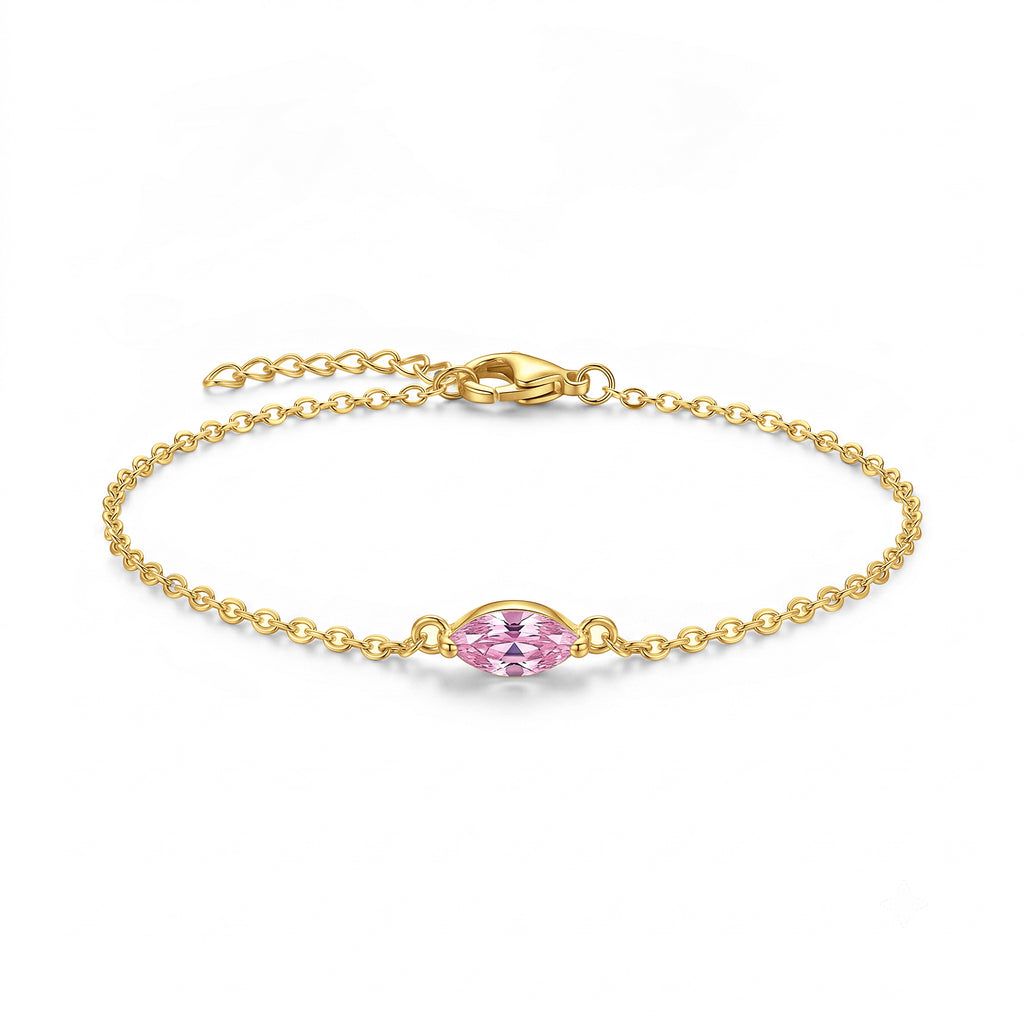 Marquise Birthstone Bracelet