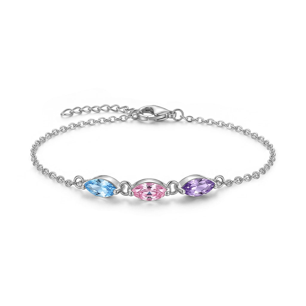 Marquise Birthstone Bracelet