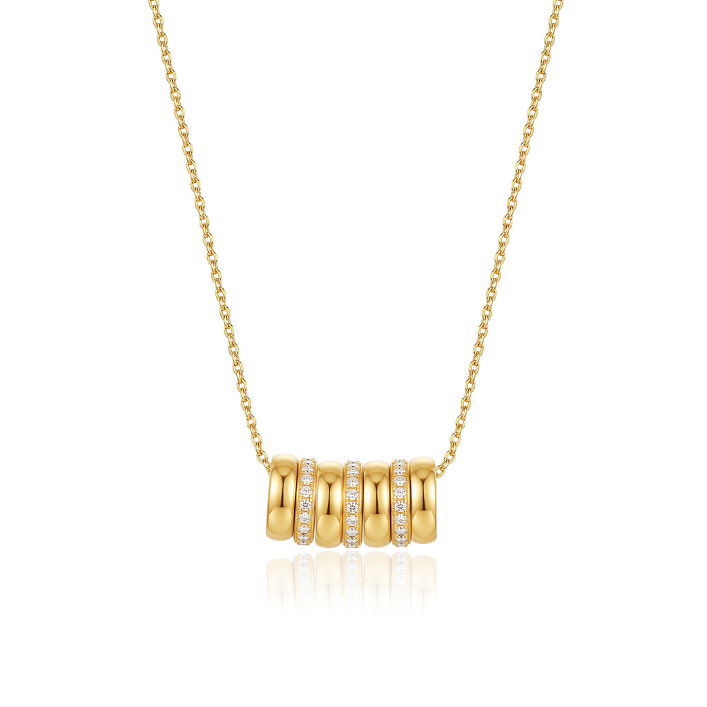 Personalized Circle Bead Necklace