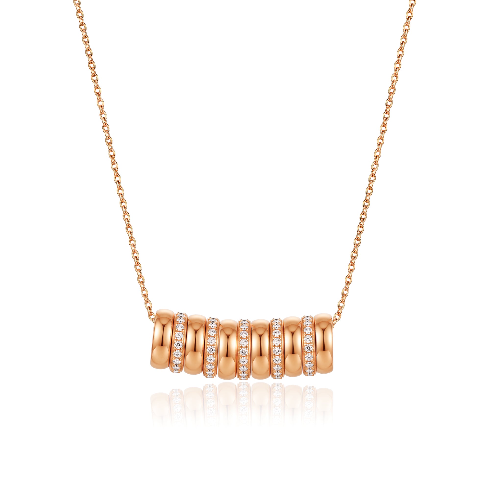 Personalized Circle Bead Necklace