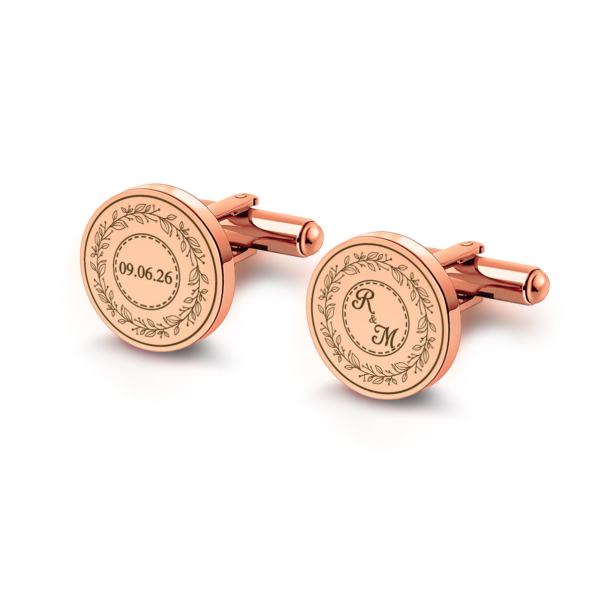 Custom Engraved Wedding Cufflinks