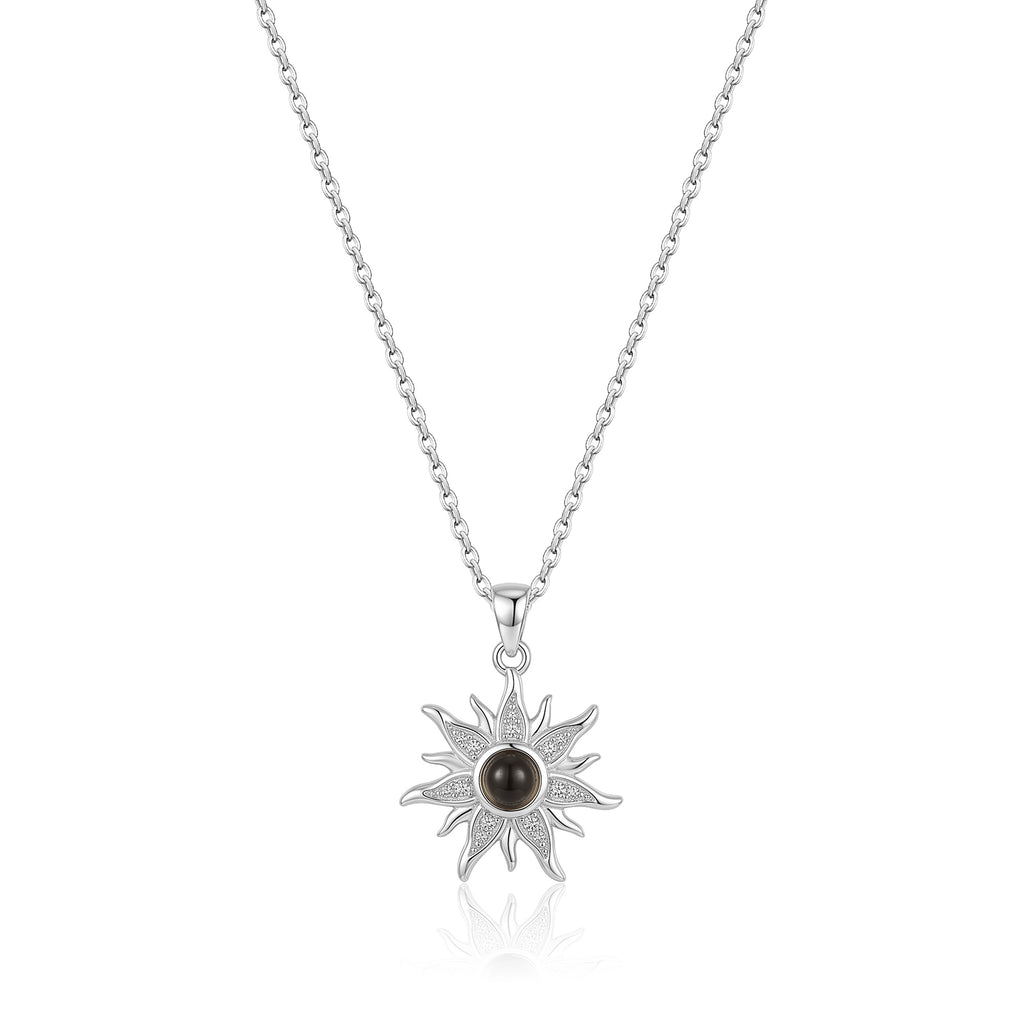 Sunflower Photo Projection Necklace