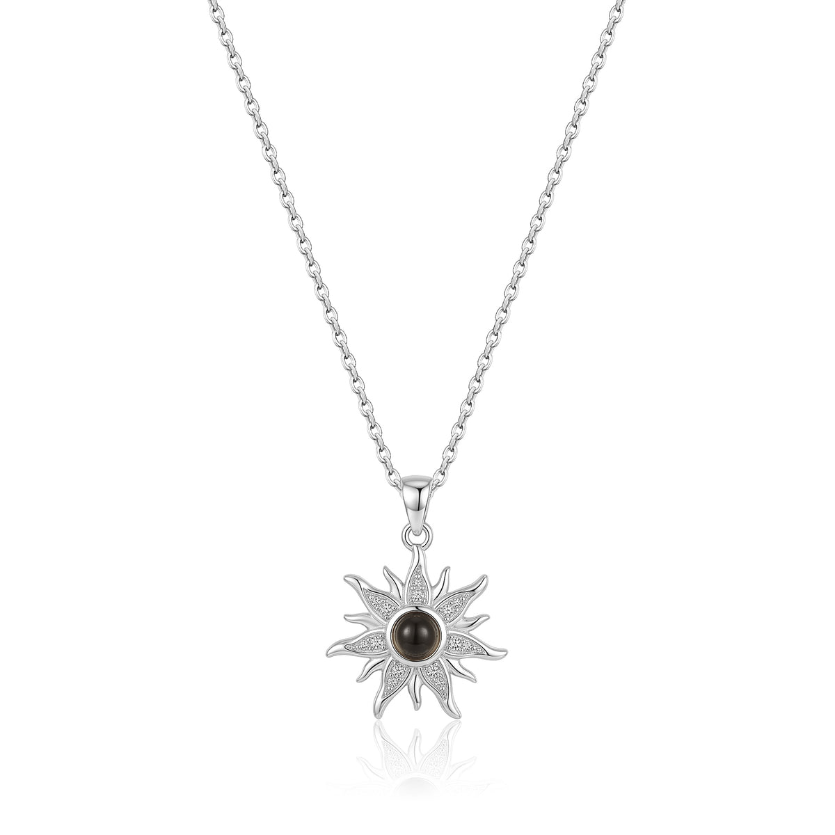 Sunflower Photo Projection Necklace