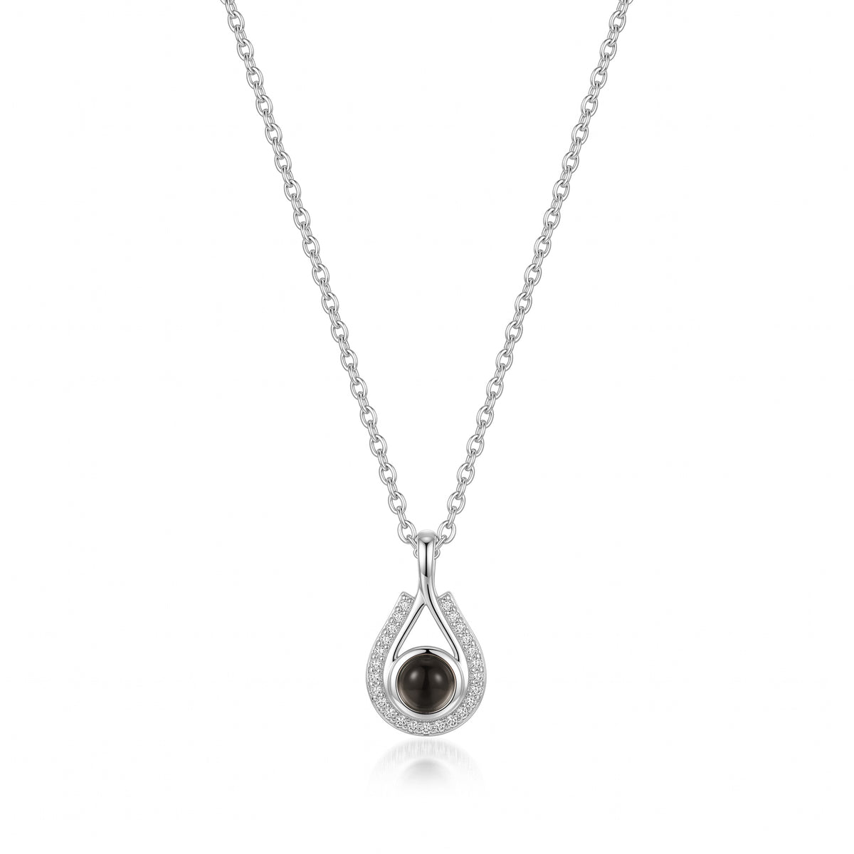 Teardrop Photo Projection Necklace