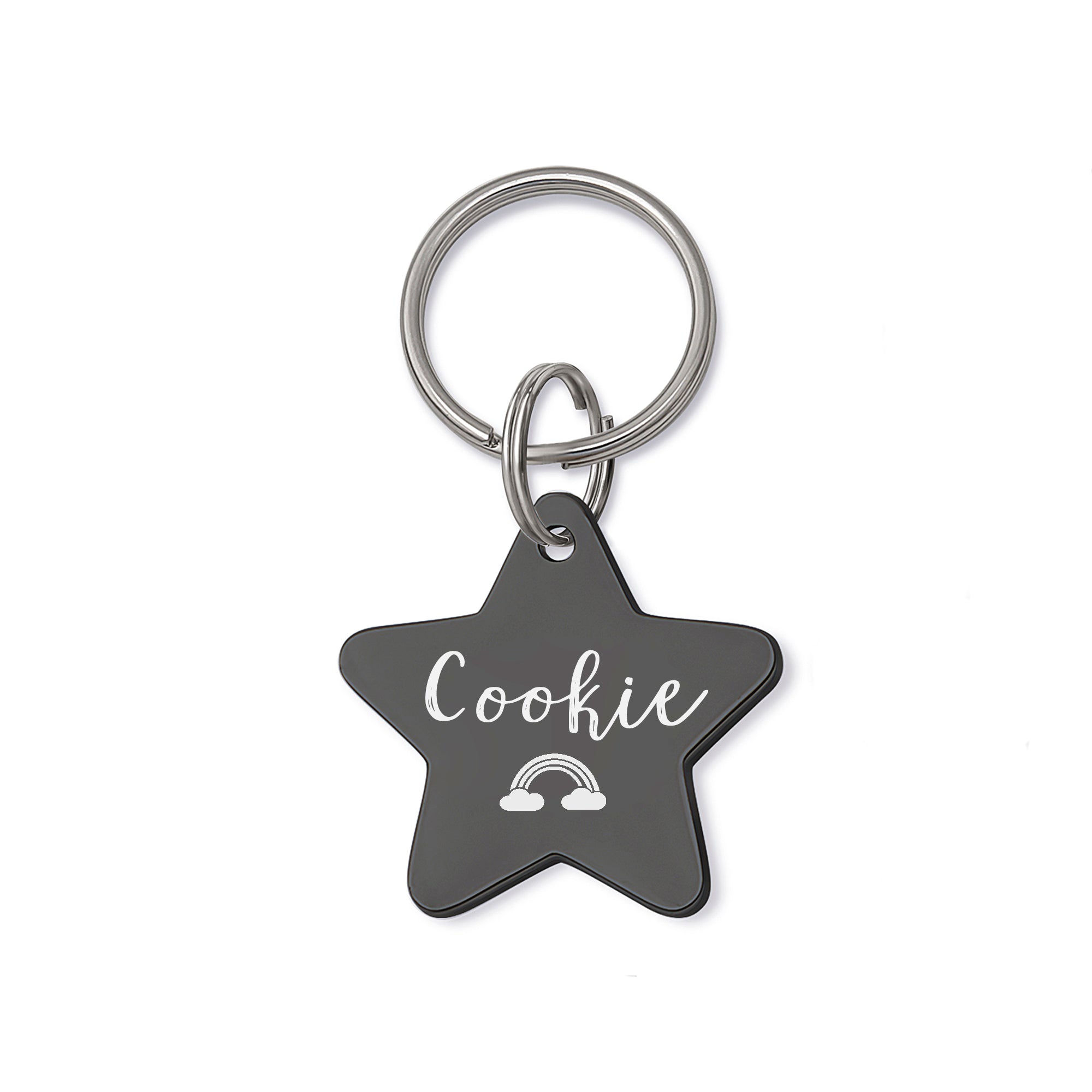 Star Shaped Name and Icon Pet ID Tags