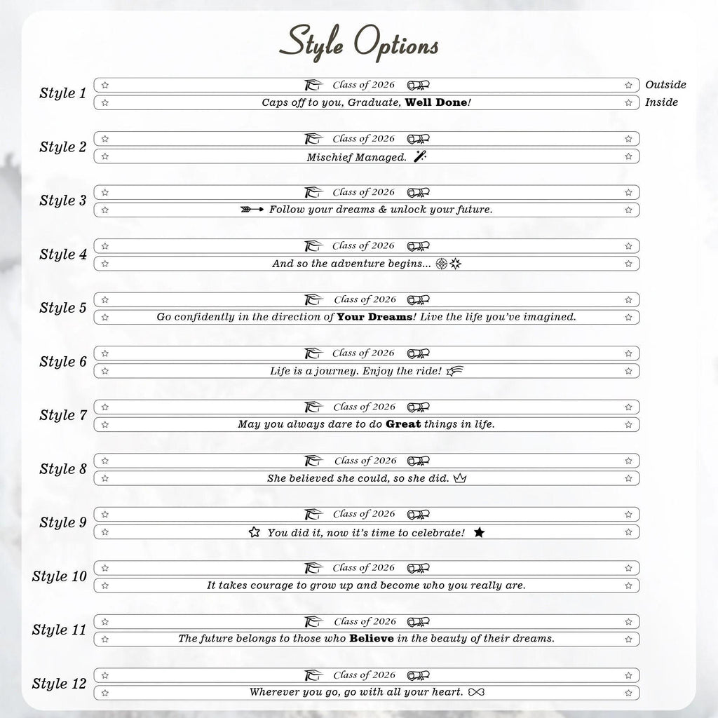 Dainty Graduation Motivational Cuff Bangle