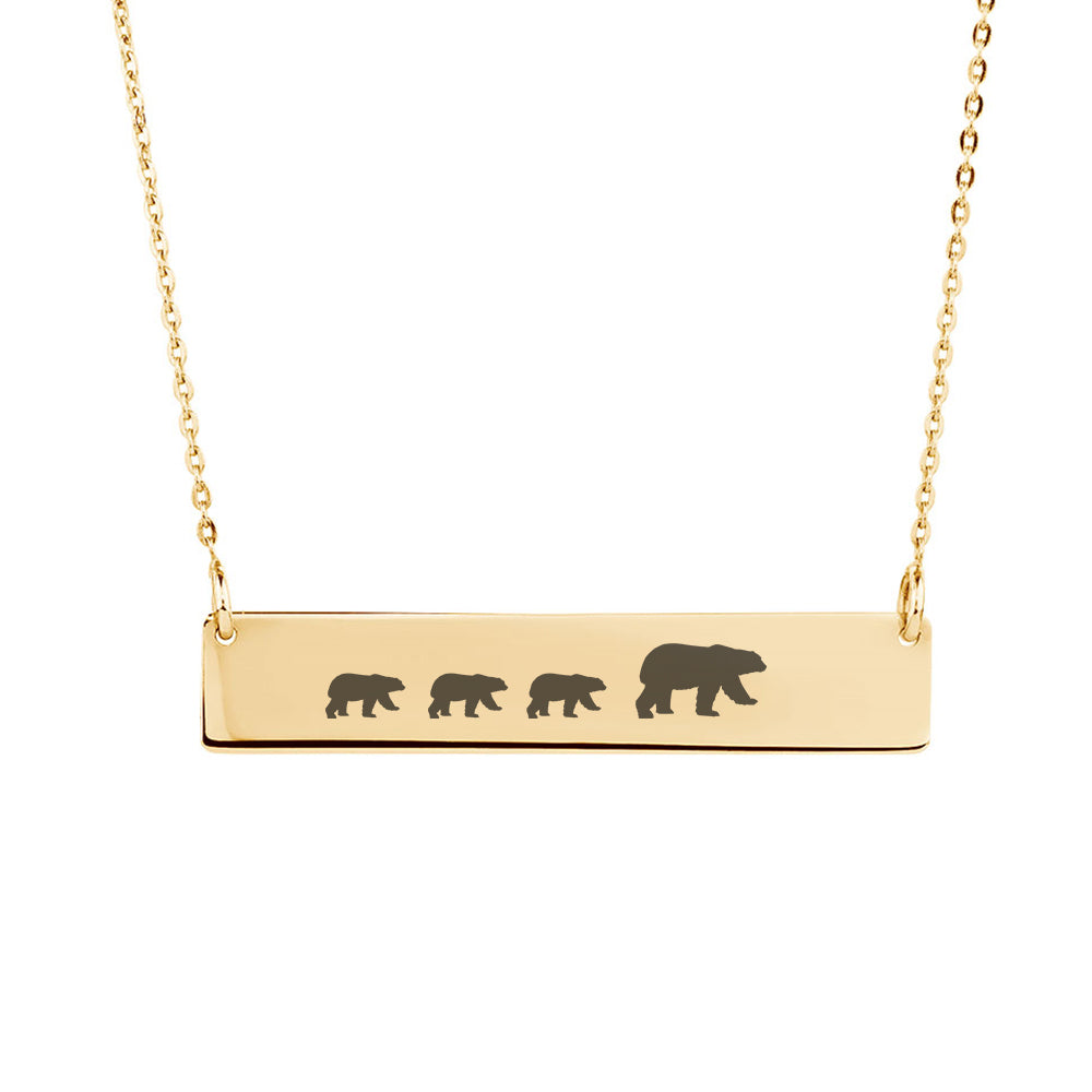 Mama Bear Bar Necklace