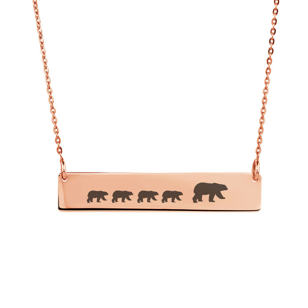 Mama Bear Bar Necklace