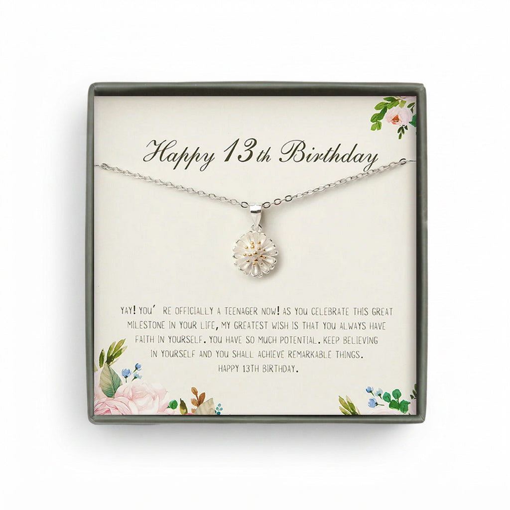 Happy 13th Birthday and Daisy Necklace