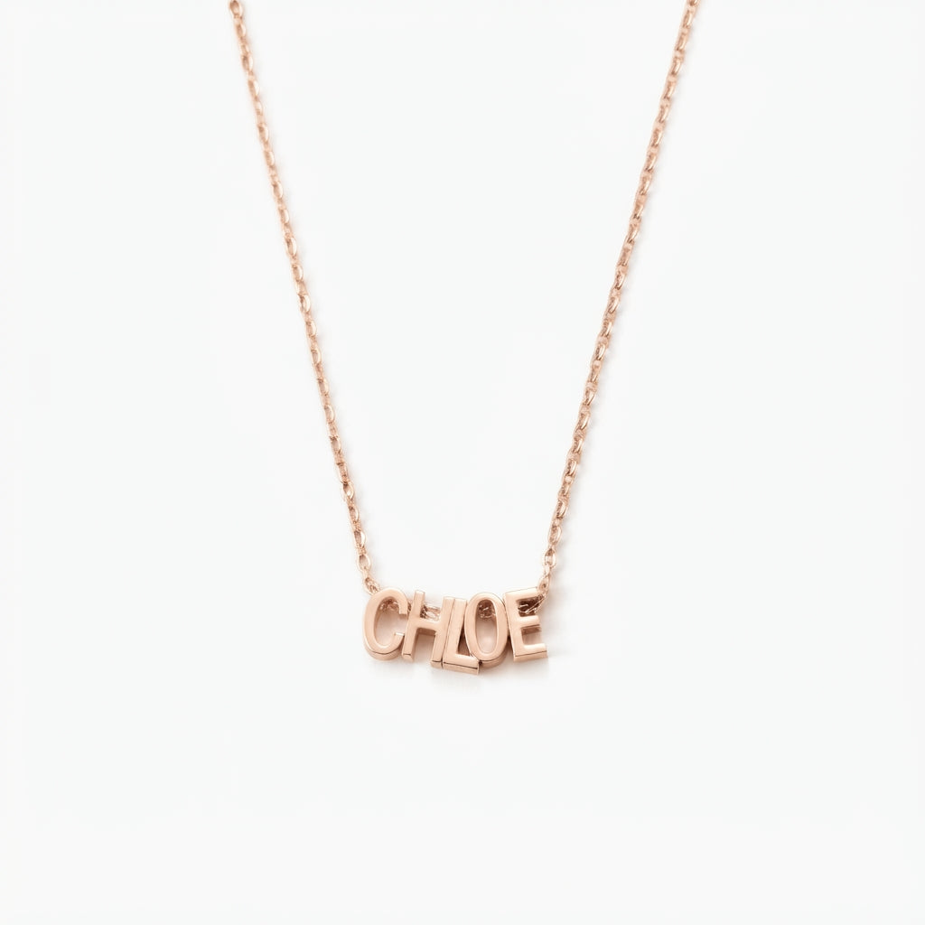 18k Gold Plated Letter Charm Necklace