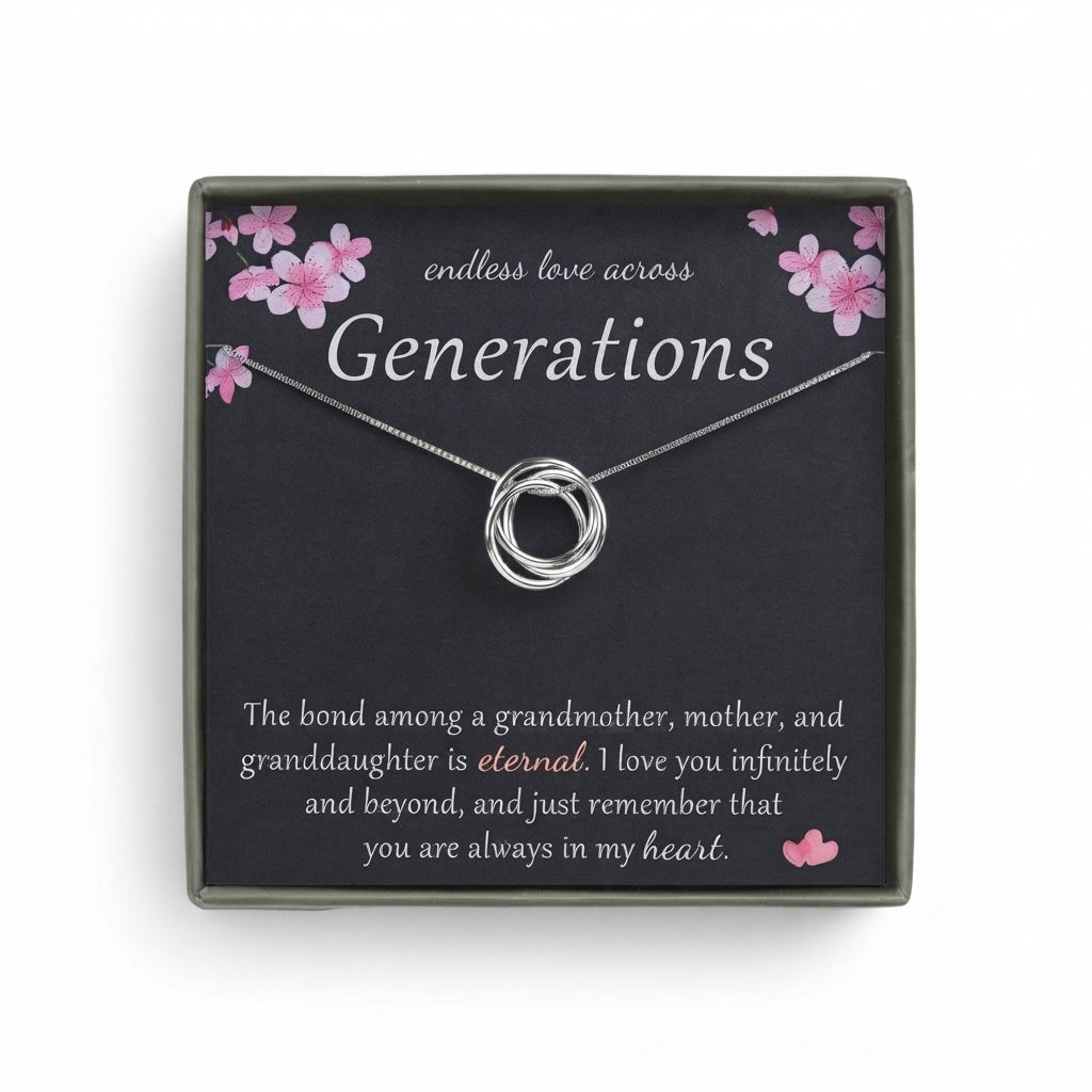 Three Generations Necklace Necklace Gift Set