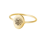 Personalized Oval Pet Portrait Ring