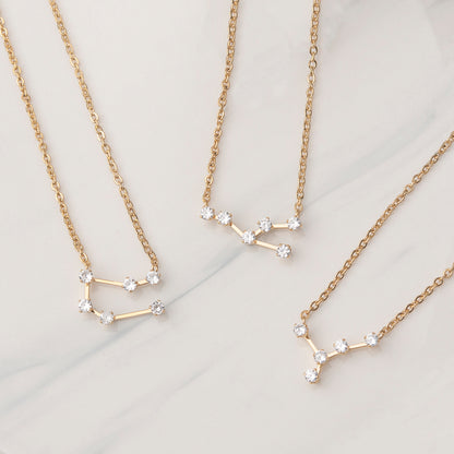 Women's Zodiac Constellation Astrology Necklace