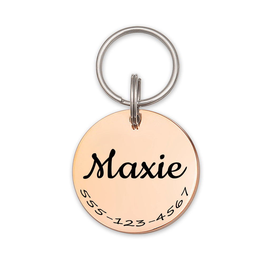 Round Pet ID Tag
