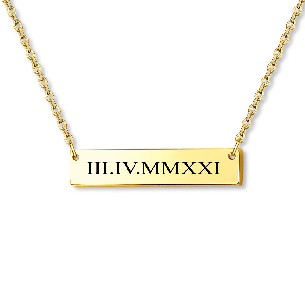 Personalized Bar Name Necklace