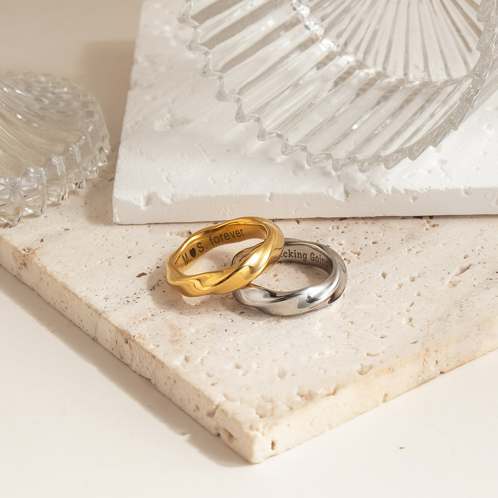 Personalized Twisted Ring