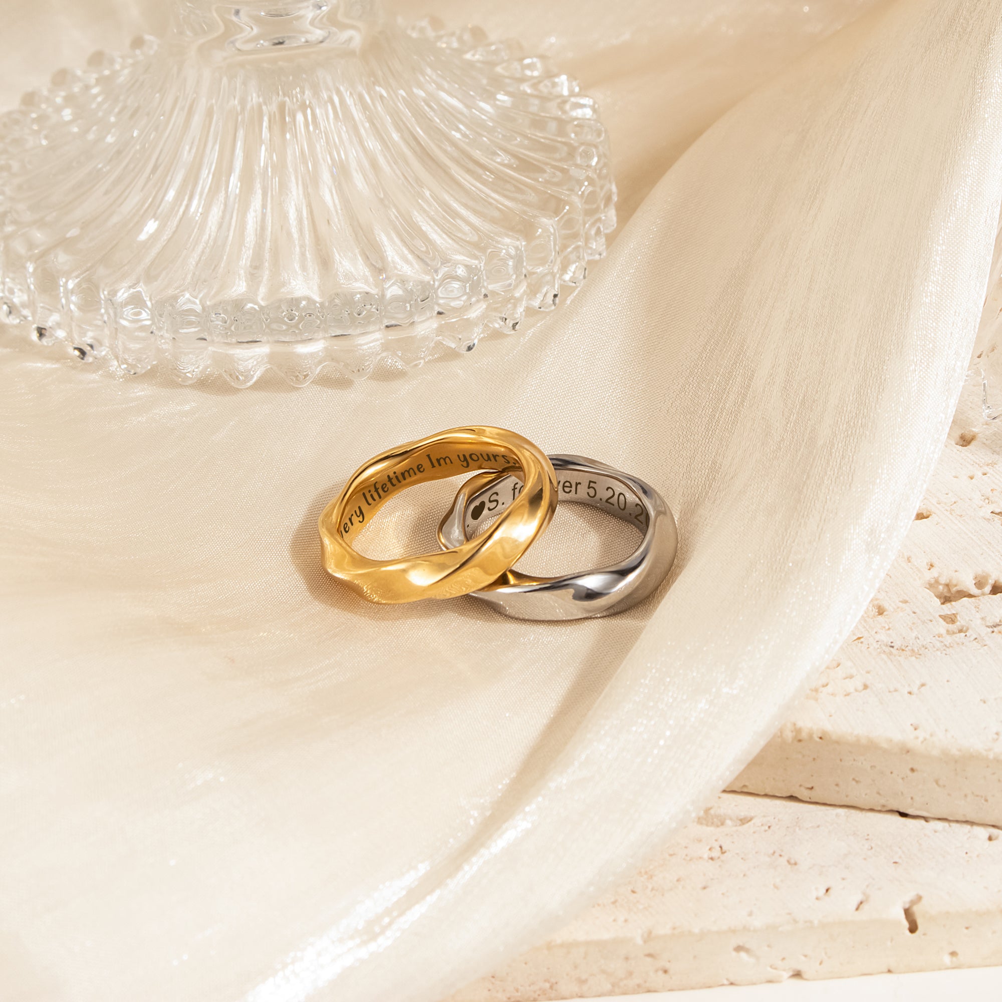 Personalized Couples Twisted Rings